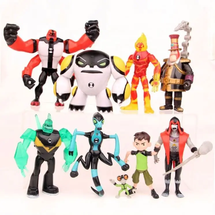Ben 10: Protector of Earth , 9pcsToys Action Figures Cake Toppers Set Toy Collection Gift Doll Model Decoration