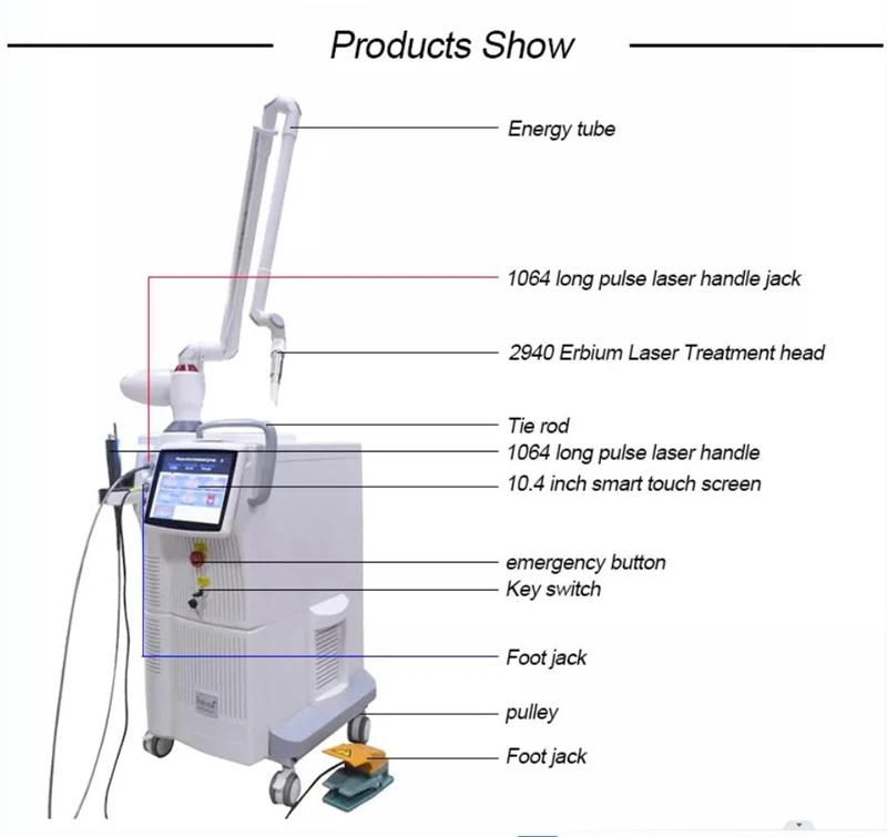 Fotona 4D pro erbium laser 2940 Nd Yan 1064 удаление волос отбеливание кожи веснушек