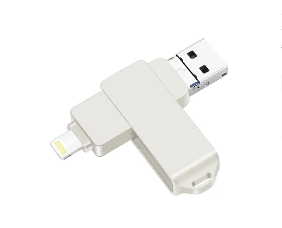2022 new 3 in 1 USB Flash Drive USB 3.0 IOS Android PC 128GB 64GB 32GB 16GB OTG Pendrive Cle USB Memory Stick for iPhone iPad