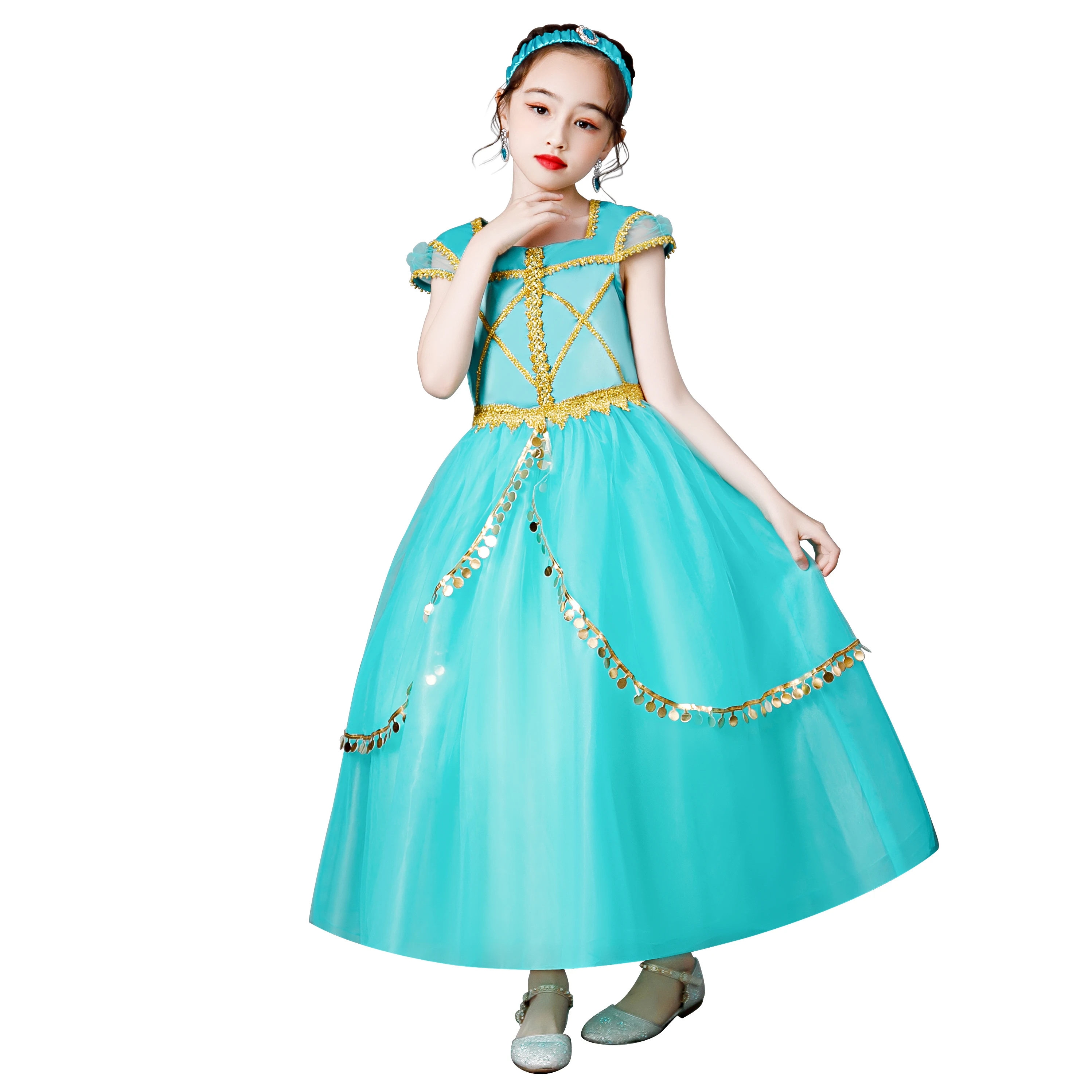 
Drop Free Shipping Grils Dress The Arabian Nights theme princess dress Aladdin with Jasmine dress 
