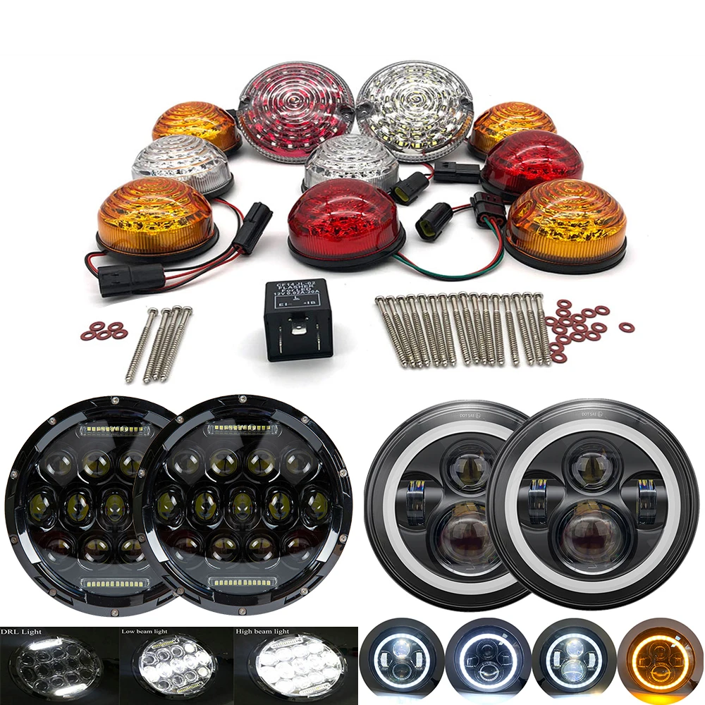 10 шт./комплект для защиты света 90/110 83-90 Led Upgrade Kit лампа Заменить передний задний индикатор хвост положение свет