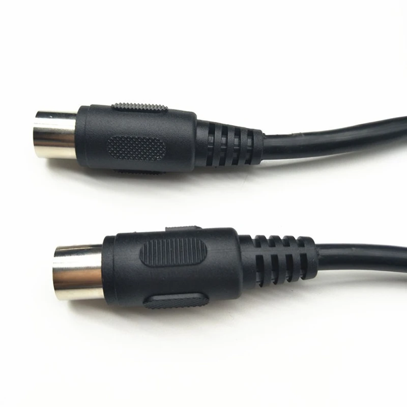 OEM custom black 13 PIN male MINI DIN big din connector midi extension cable