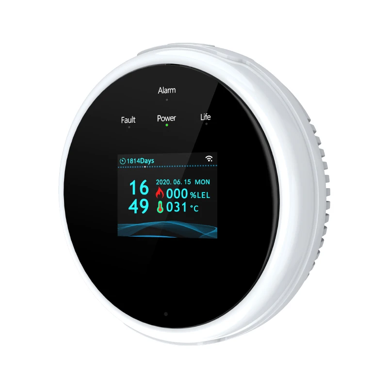 Кухонный детектор газа СНГ Tuya с Wi-Fi, пожарная сигнализация, детектор утечки газа, сигнализация утечки газа