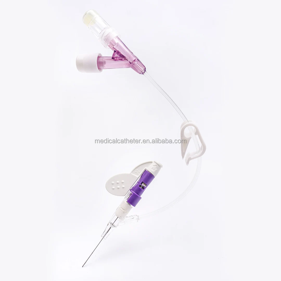 Disposable safety IV Cannula Closed Medical Needle Stab Proof Intravenous Cannula kit surgical injection Y port set