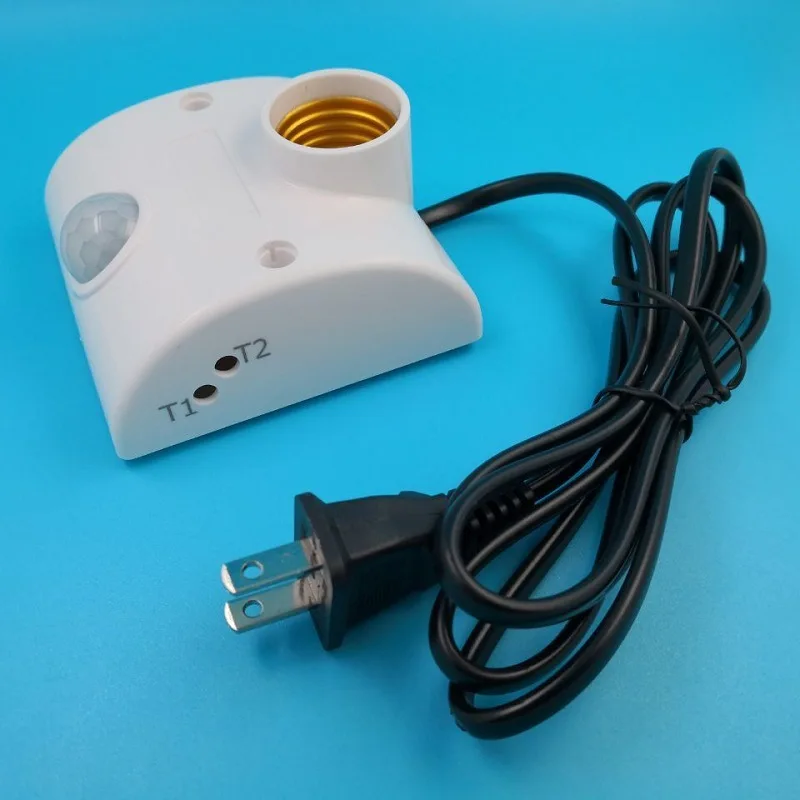 UV Lamp Holder PIR Motion Sensing Lamp Base Switch Infrared Motion Sensor Automatic Light Lamp Holder Switch E27