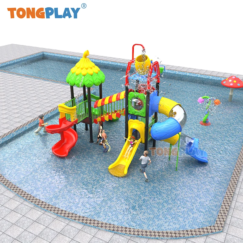 Water World Outdoor Playground Amusement Park Swimming Pool Water Park Large Plastic Water Slide For Children