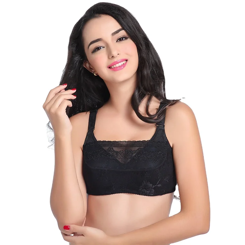 Convertible Straps Lace Bra Woman Mastectomy Boobs Bra Match Silicone Breast Full Cup Detachable Underwire Cotton Printed Woven