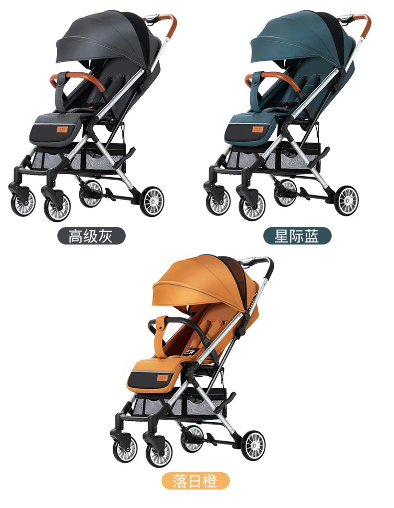 Складная детская коляска с одной рукой, сертификат ASTM, удобная и безопасная для детей