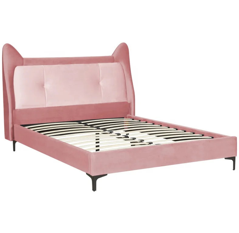 2022 Fashion Modern New Design Twin Single Double Lit Children Bedroom Kids Cute Cartoon Bed Frame