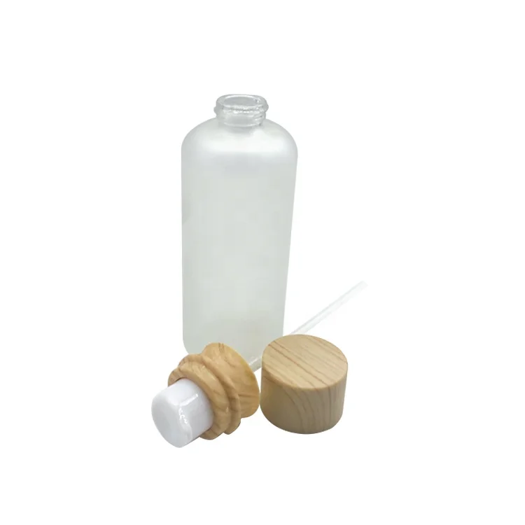 50ml 110ml goats milk lotion pump bottle transparent cosmetic glass bottle for skin care