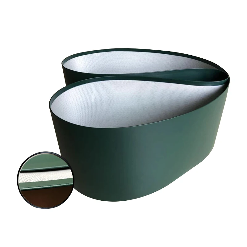 Green PU Food Grade Conveyor Belt for Dough Sheeter and Beverage Machinery