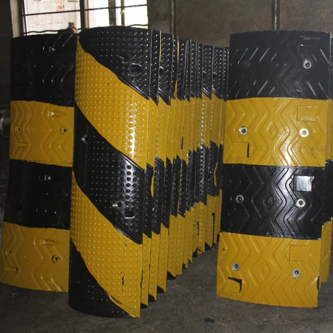 rubber hump 350*500*50mm road bump Tiantai manufacture of round speed bump