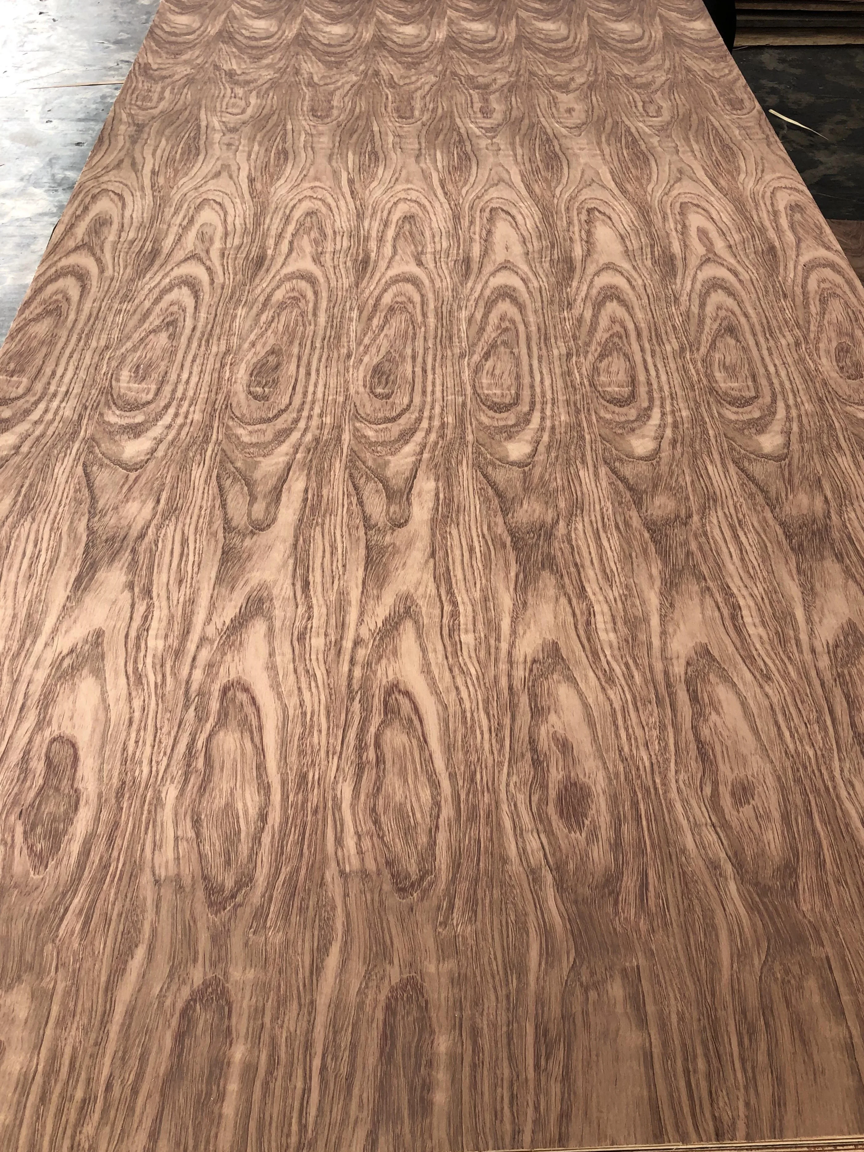 Wholesale 0.45mm Bubinga Veneer Sheet Natural Wood Sheet Bubinga Wood Veneers Natural for Furniture Flooring