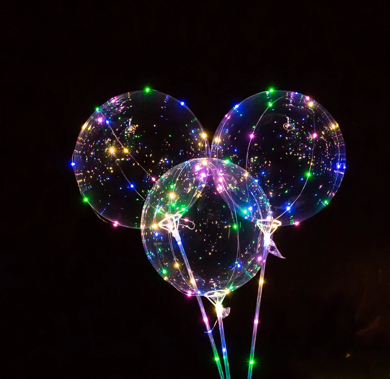Valentine led bobo ballon light interesting wedding party Decorative balloon