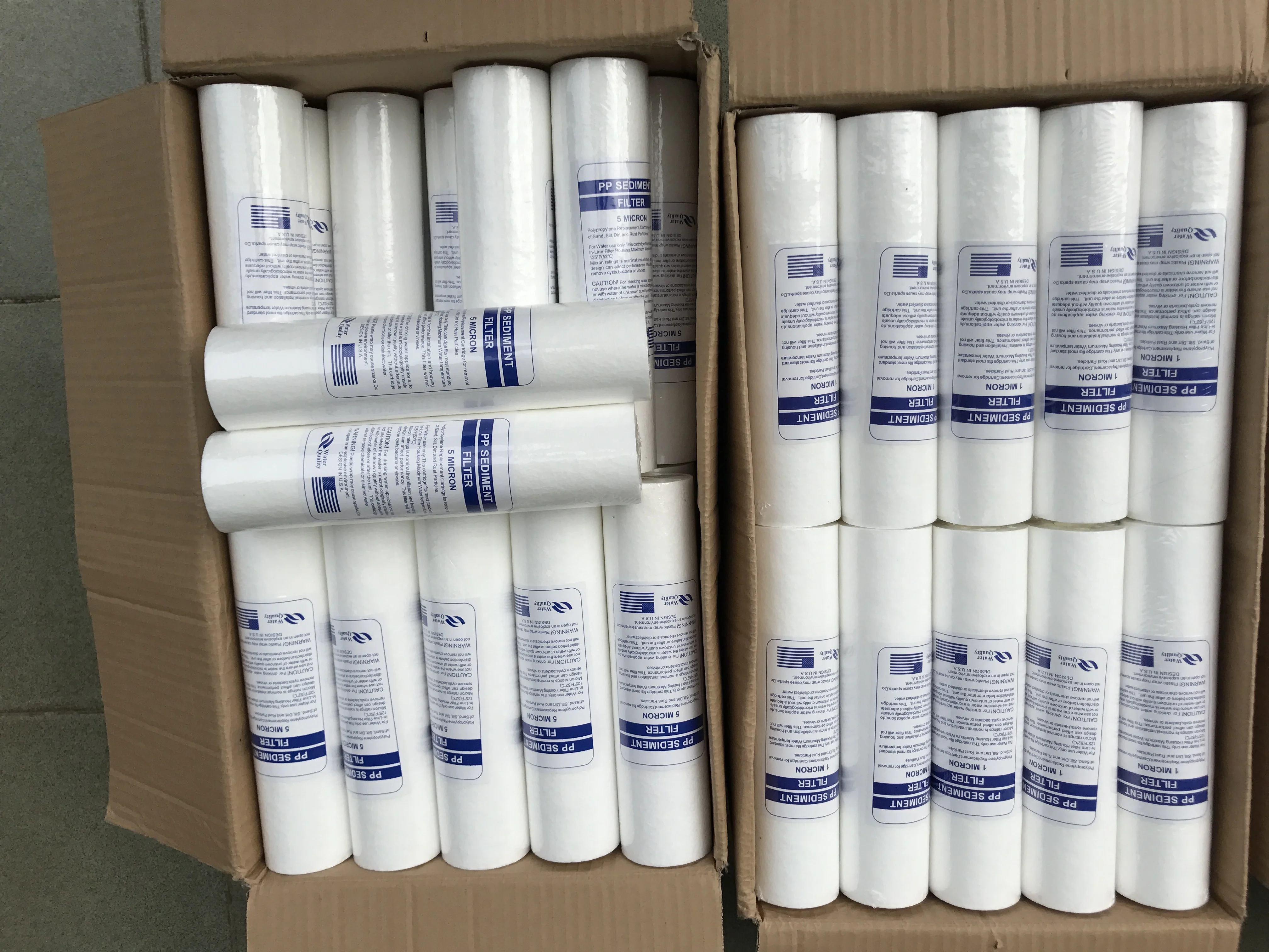 Melt Blown household PP filter cartridge 5 micron pp sediment filter spun 10 inch filter cartridge