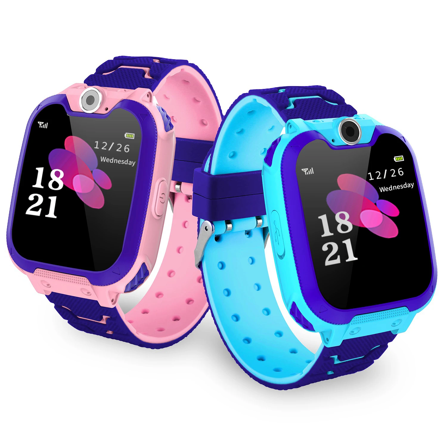 LBS Tracker Smartwatch for kid with SIM Phone SOS Function -Q12 kid smart watches