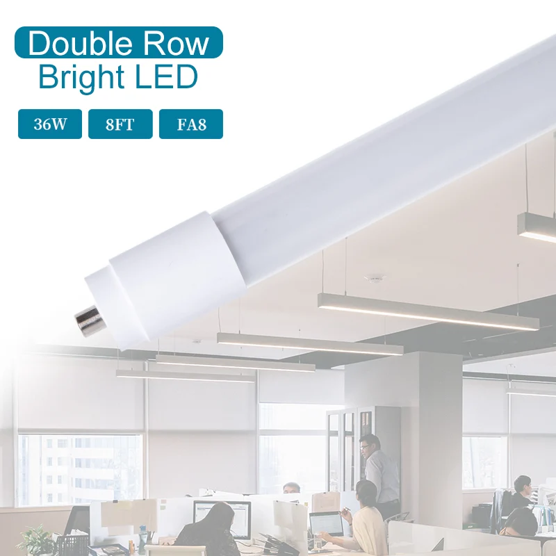 Manufacture High Quality G13 FA8 R17D 8ft Wholesale Led Light Tube T8 18w Cool White Bright Led Tube T8 Led Glass Tube Light