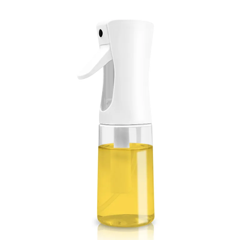 300ml Large Multifunctional Kitchen Outdoor BBQ Oil Sprayer  Leakproof Nozzle Transparent Plastic Spray Oil Bottle for Cooking
