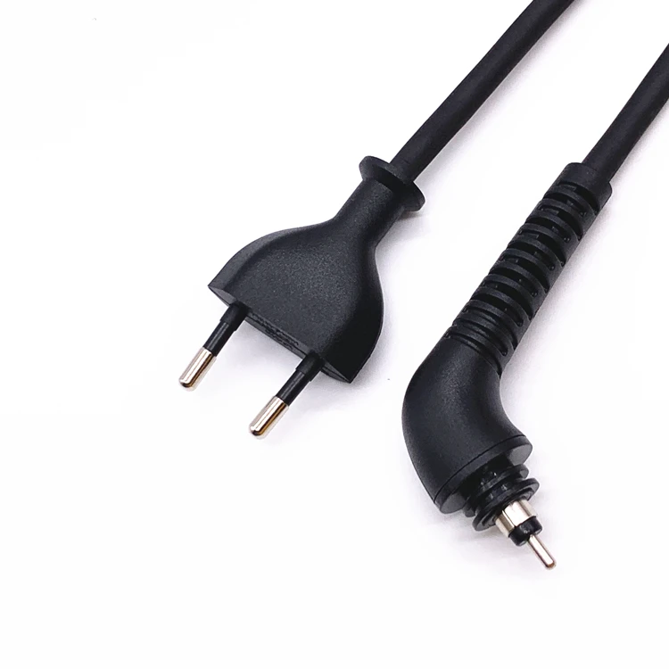 HENG-WELL 2 pin euro power cord for straight hair straightener 360 degree swivel power cord