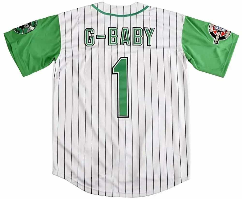 Wholesale Jarius G-Baby Evans #1 Kekambas Hardball Baseball Jersey Movie Jerseys Stitched S-3XL