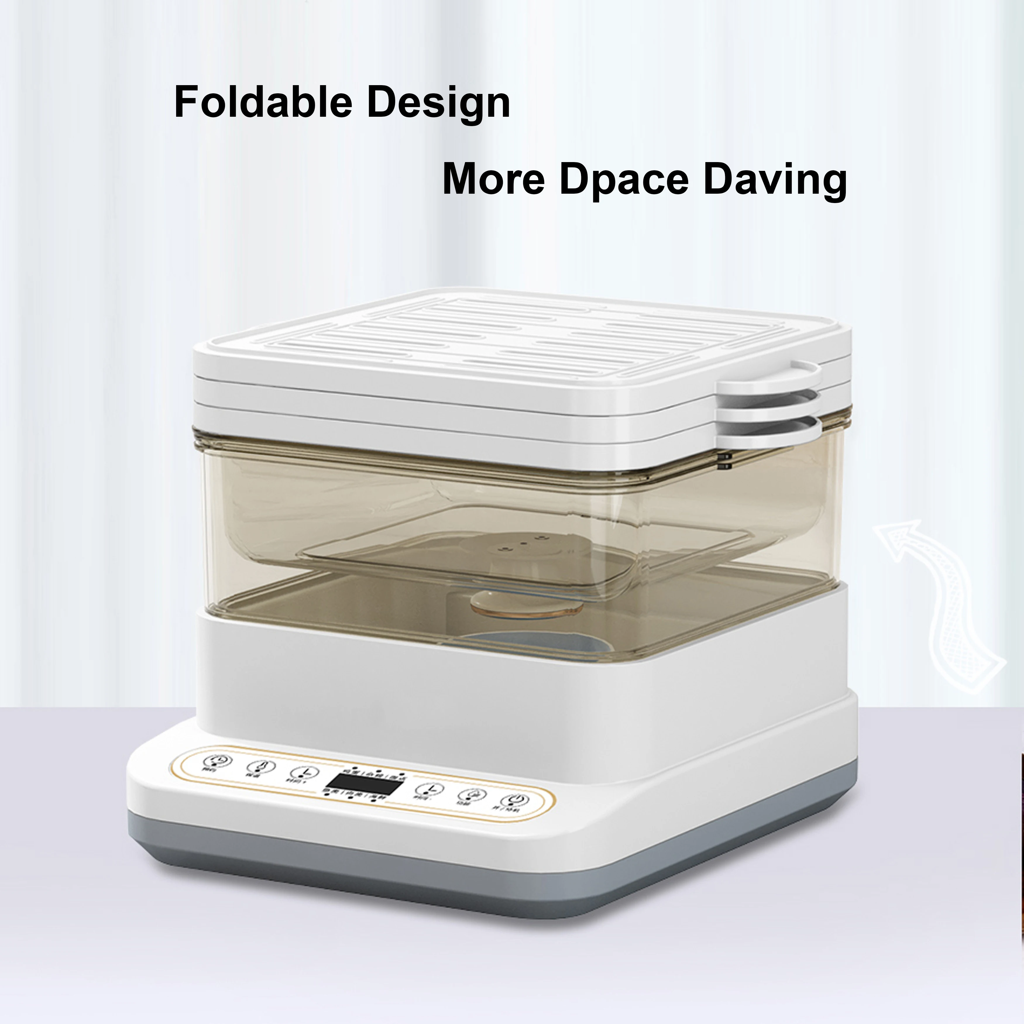 digital control electric frying pan with steamer electric sweet corn steamer 22L