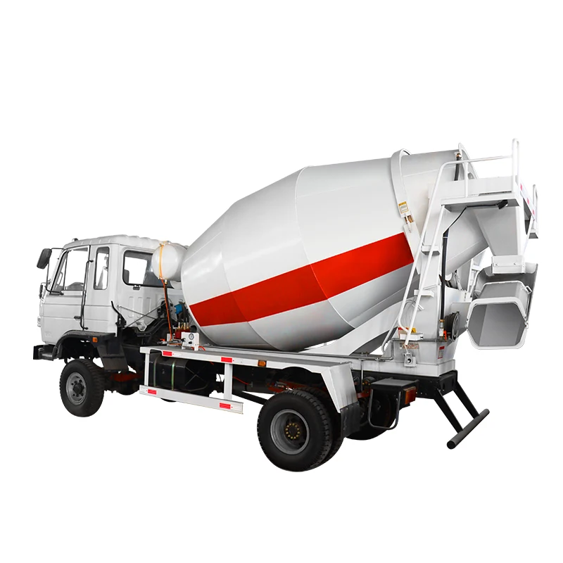 China concrete diesel small drum self-loading concrete mixer with pump truck for sale pump spare parts concrete mixer truck