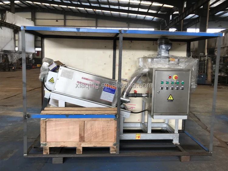 Industrial Effluent Stainless Steel Sludge Dewatering Screw Press Dehydrator Machine