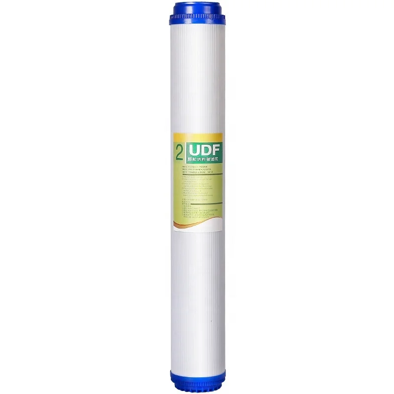 Water purifier 20 inch UDF granular activated carbon filter commercial water purifier filter cartridge
