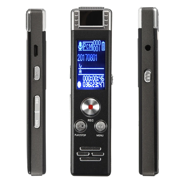 Professional Digital Voice Recorder for Lectures, Meetings, Interviews  8GB Audio Recorder Mini Portable Tape