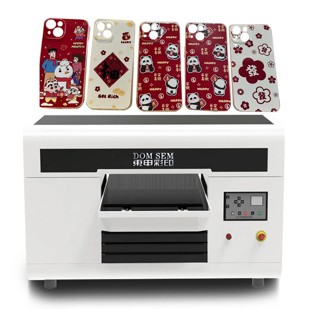 (Big promotion) A3 Multipurpose Small PVC Card Bottle Golf Desktop Rotary Flatbed LED 3050 UV digital Printer for Phone Case