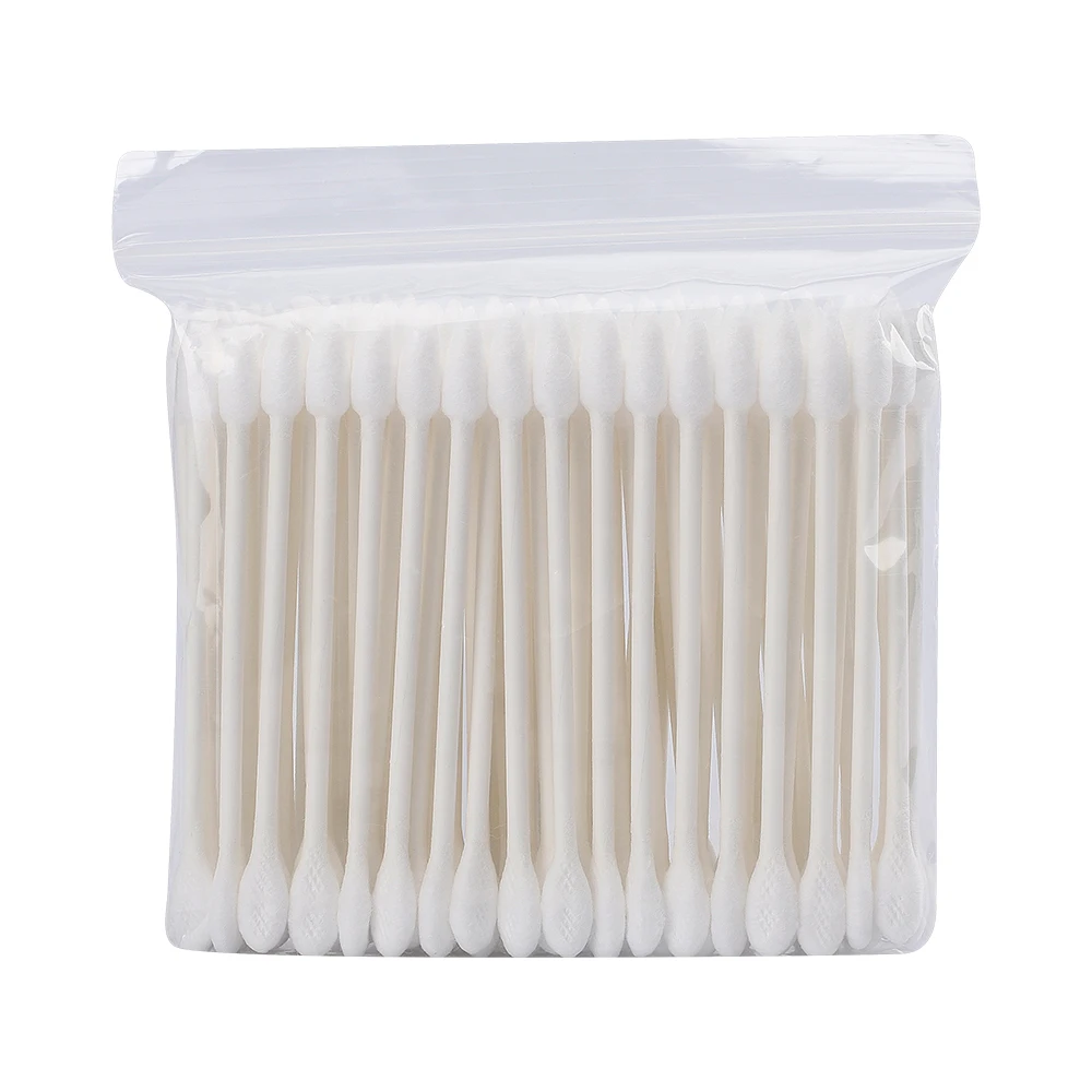 Boat and sharp tip headers paper stick cotton buds eco friendly paper cotton swab medical consumables cotton buds