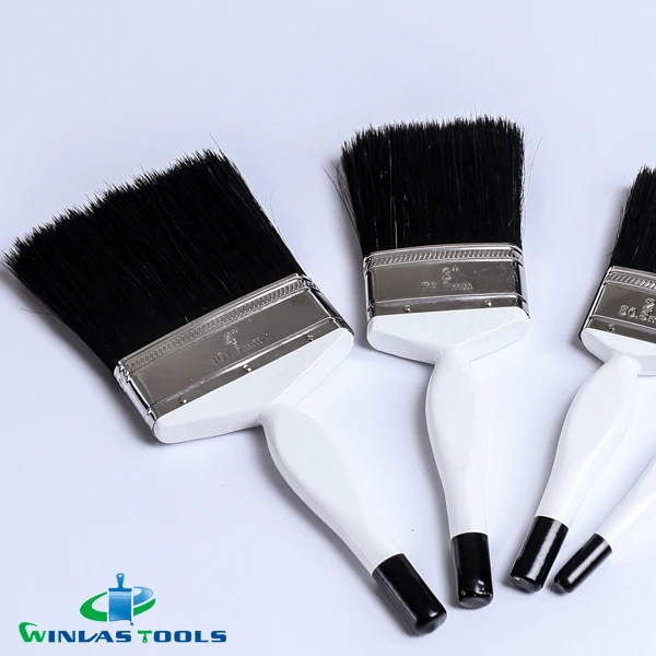 1' to 4' brush black bristle wood handle Brush paint brush