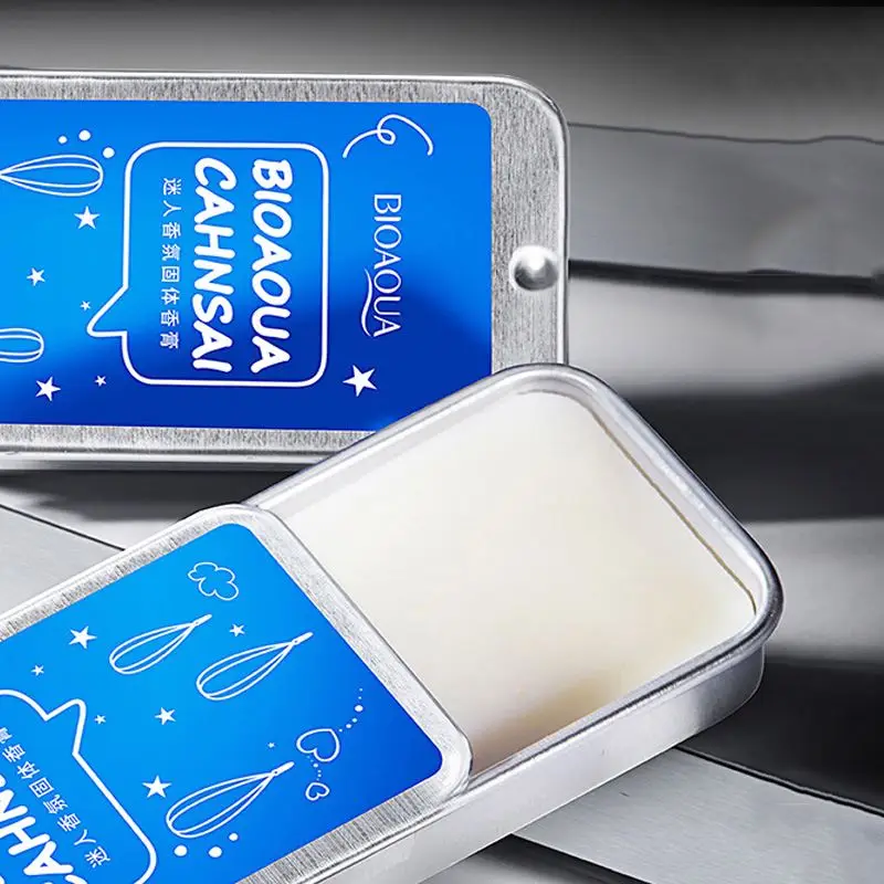 OEM Bioaqua Natural Body Fragrance Long lasting Portable Card Deodorant Solid Perfume Balm