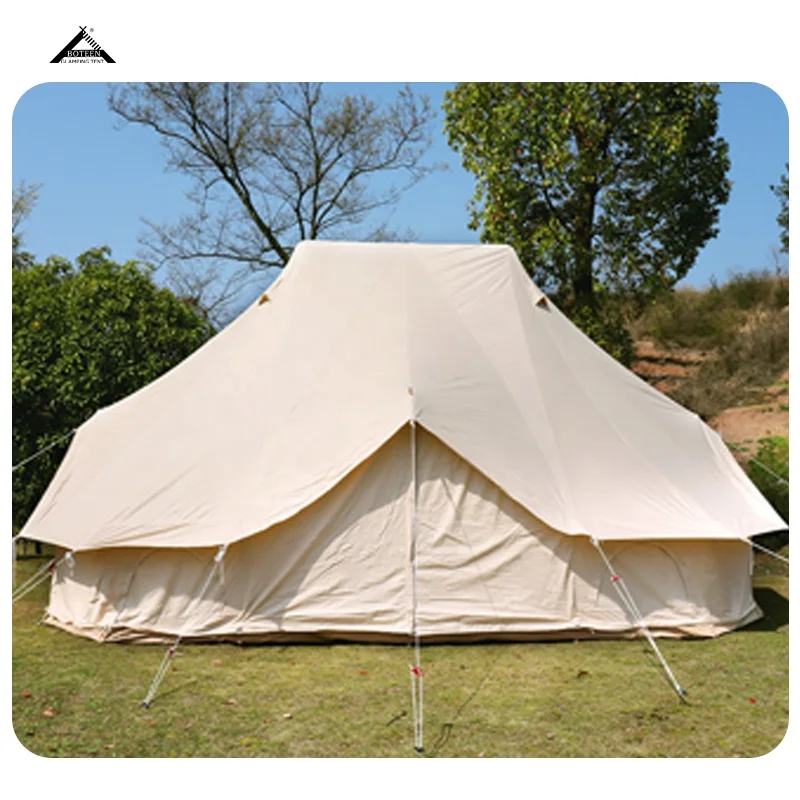 BOTEEN Family Camping Safari Yurt Tent Waterproof 10 Persons Safari Tents All Season With Sanitairy