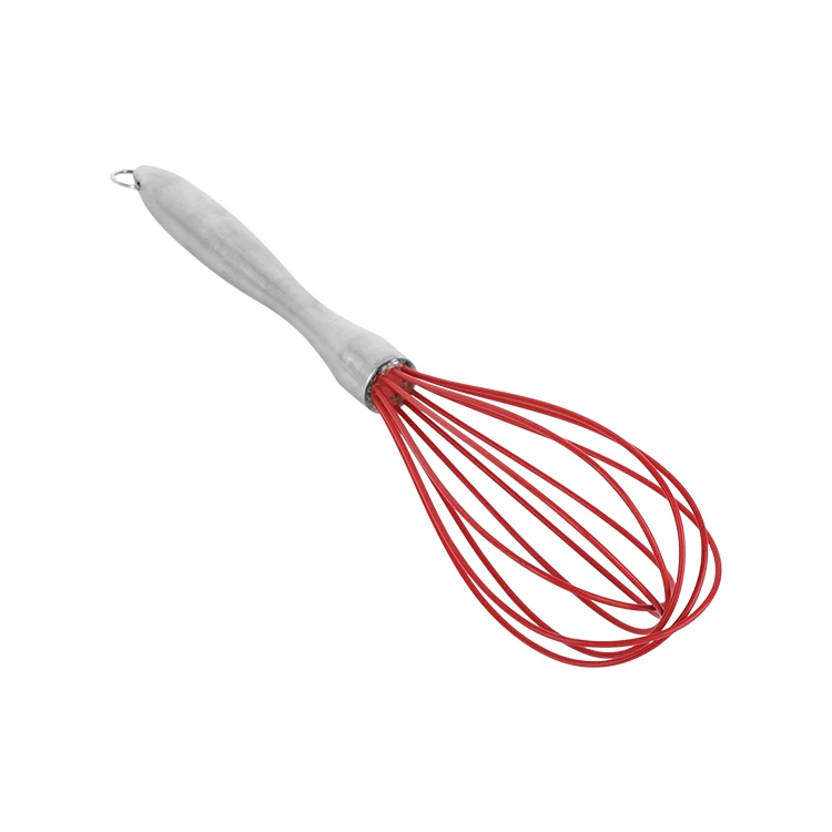 12 inch Stainless Steel Handheld Baking Tools Silicone Egg Mixer Separator Whisk Beater