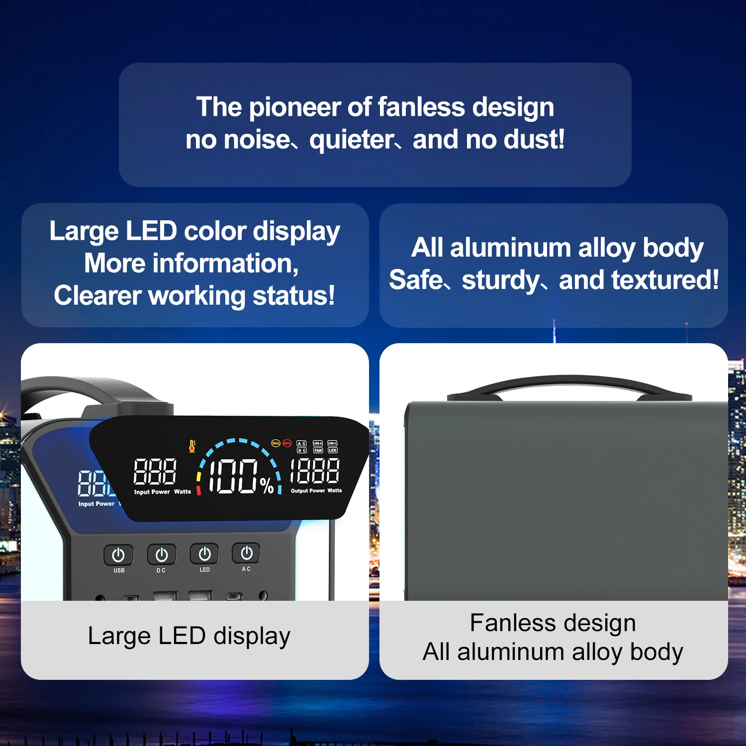 Camping Outdoor Portable For Camp Home House Backup Laptop Solar Battery Car Emerg Housing In Door Mobile Power Station