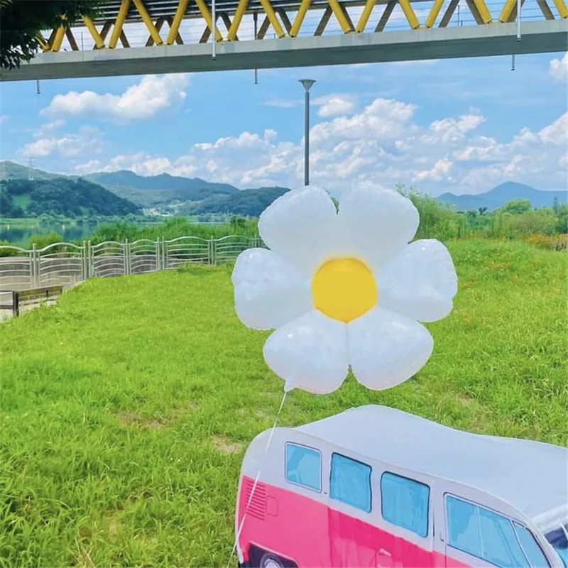 Новинка украшение для дня рождения реквизит фотографий Ins 32 дюйма большая Маргаритка цветок алюминиевая фольга воздушные