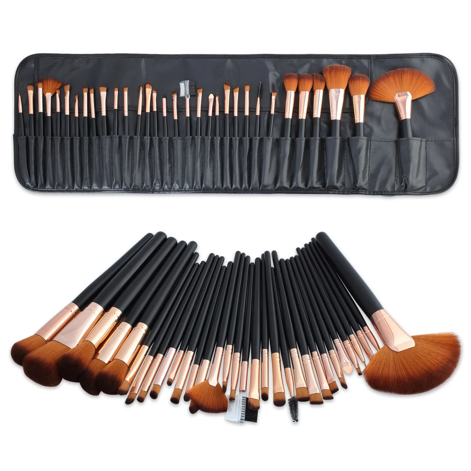 
Hot sale new 32 makeup brushes crocodile pattern fiber brush set makeup wholesale oem 