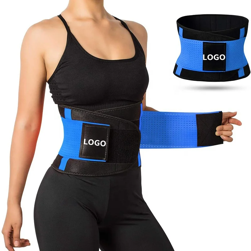 Low MOQ Neoprene Men Women Sweat Waist Trimmer Wrap for Fitness Workout Slimming Tummy Sauna Belt Private Label Waist Trainer