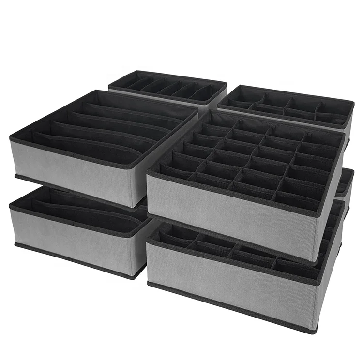 New Combination 8 Piece Foldable Drawer Storage Organizer Bra And Underwear Storage Box