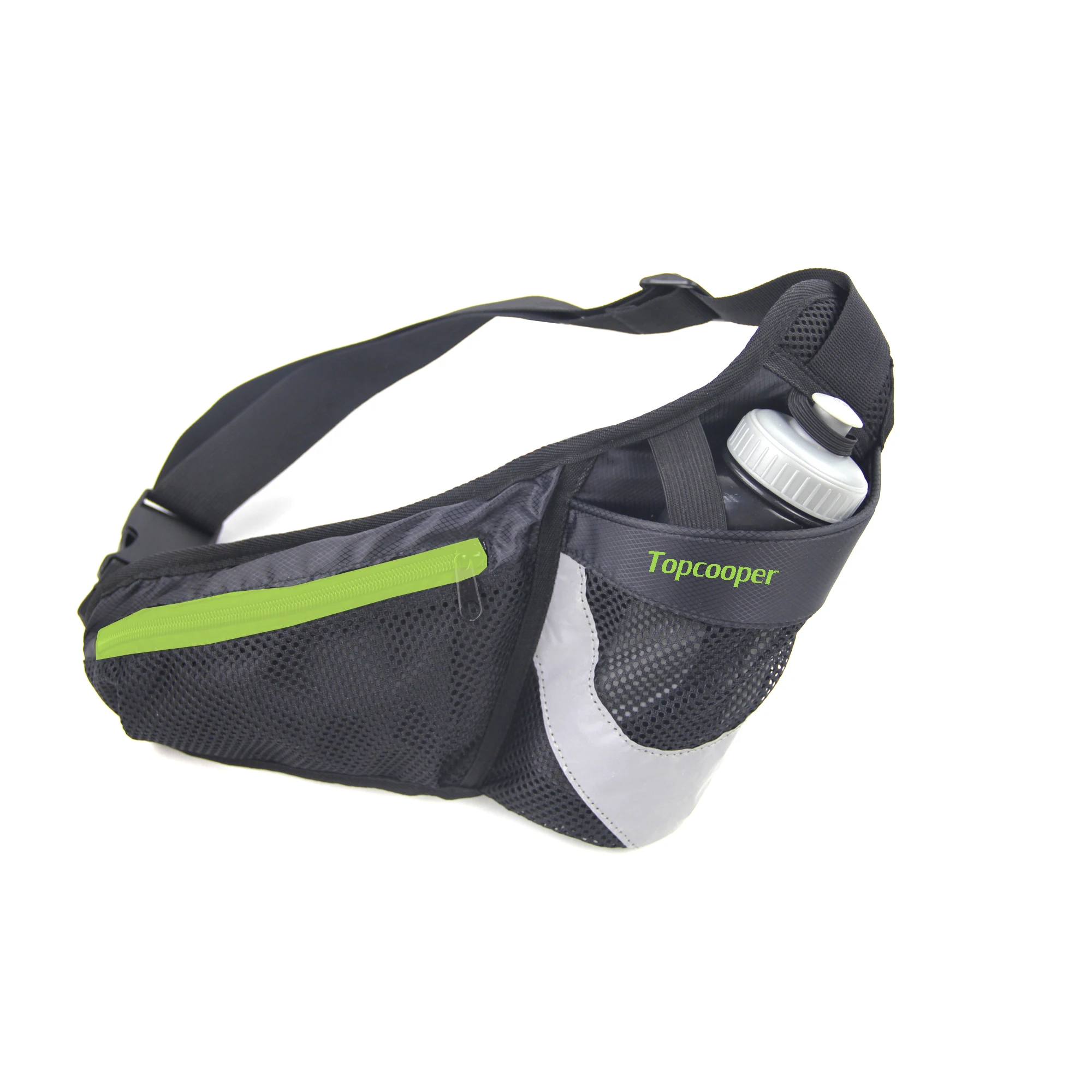 hot sale Waist  Bag  with bottle holder for sport and running factory cheap high quality highweight Nylon mesh waist belt bag