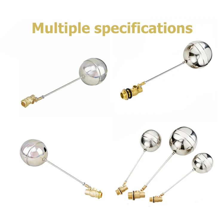 level switches operated threaded connection 15mm water tank floating brass ball valve 1/2