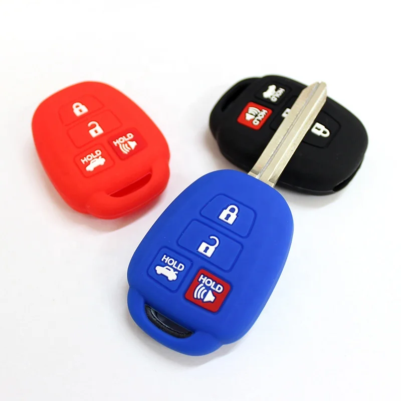 Car key case silicone car key protection cover for Toyota Camry Corolla Highlander