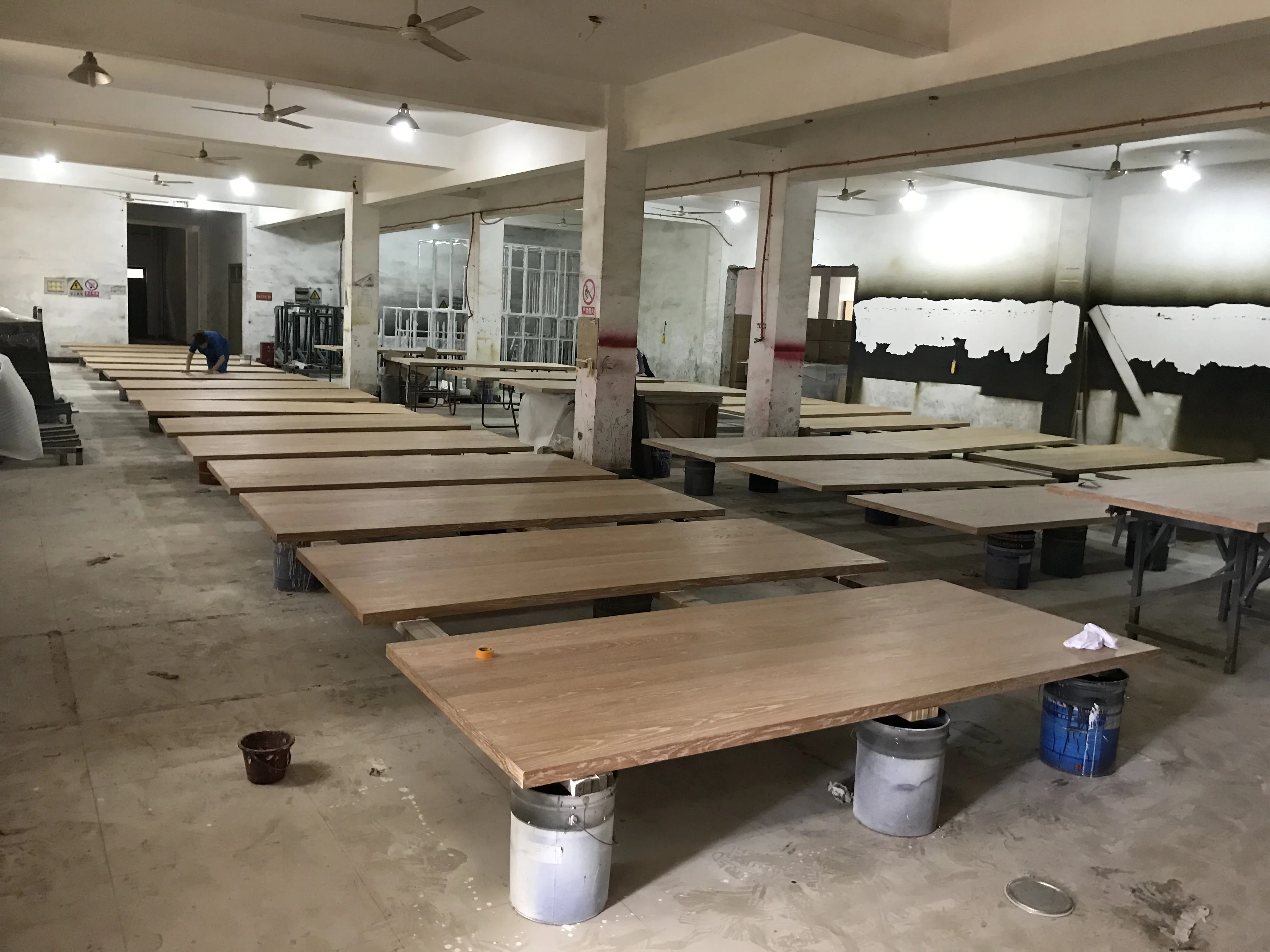 MRS WOODS New Design Modern Rectangle Wooden Office  Desk Formal Corner Teak Dining Table