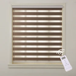 App Smart Alexa Automatic Dual Motorized Roller Blind Zigbee Wifi Blinds Motorized automatic Zebra shades