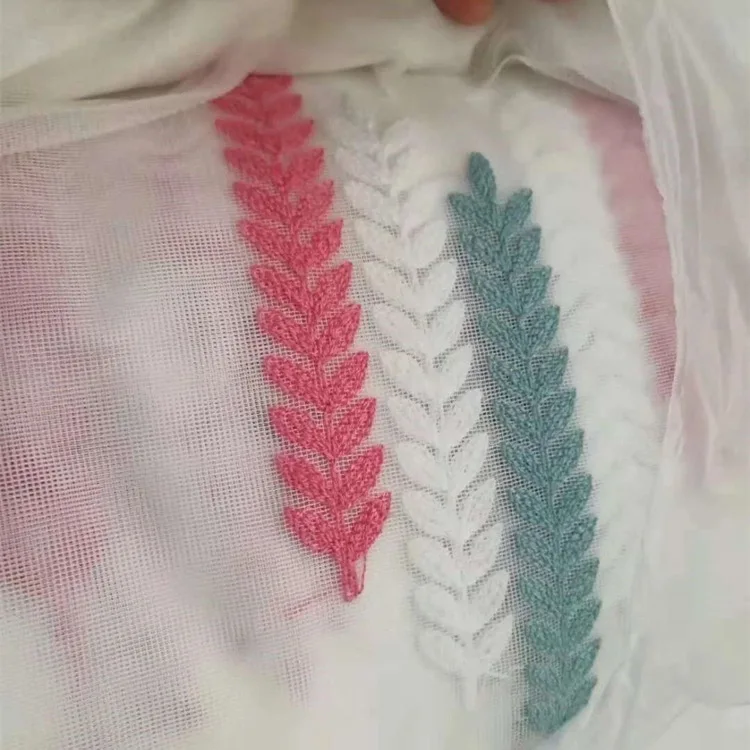 Wholesale Sheer Curtains Embroidered Living Room Colorful Decorative Curtains With Embroidery