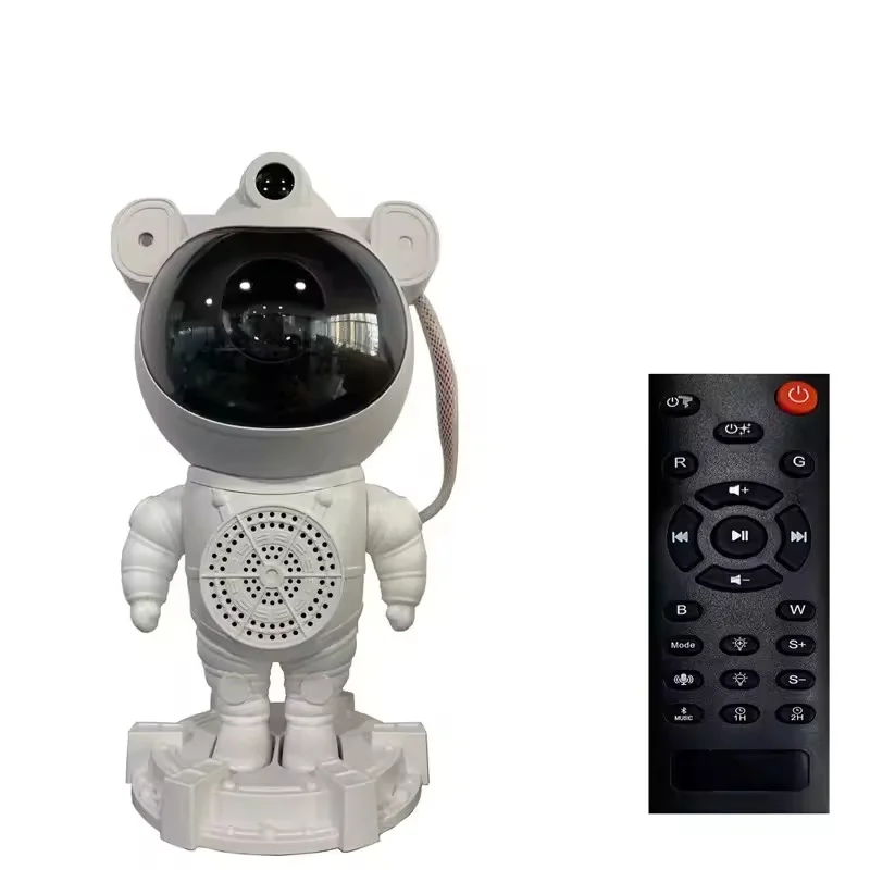 Kid Rechargeable Speaker Spaceman Astronaut Star Starry Projector Night Light Atmosphere Full Star Aurora Projection Decor Lamp