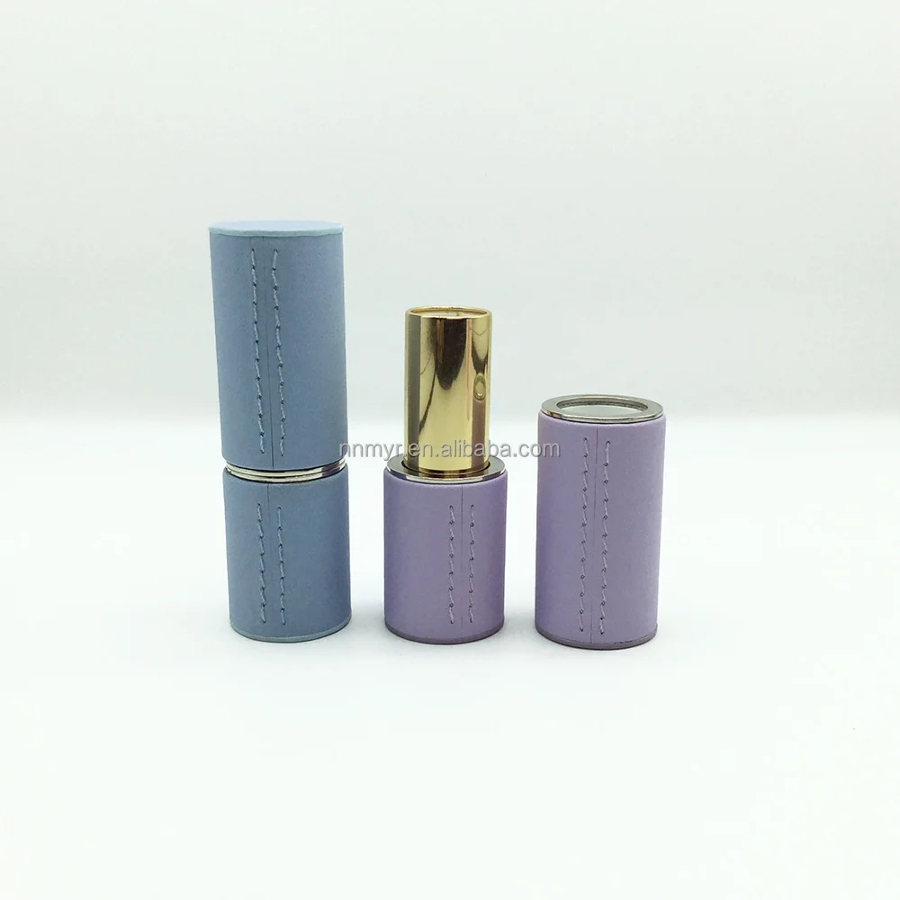 New 2024 Hot Selling Luxury Leather Magnetic Lipstick Tube 3.5g Limited Edition Leather Lipstick Tube Tax Free Shipping