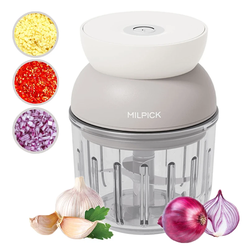 Cordless usb multifunctional portable chili onion sause vegetable cutter slicer small kitchen electric mini food chopper