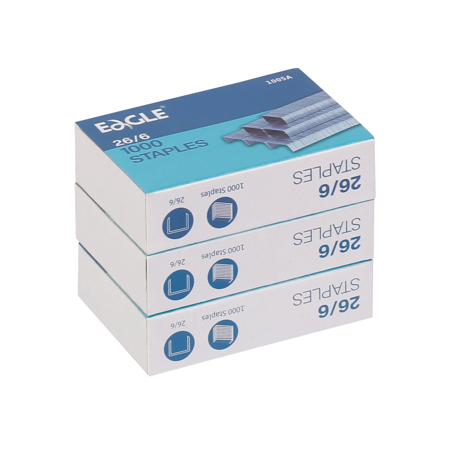 Eagle Good Quality Staple Pin 1000 Total Staples  Break Resistant Staples For Office Stapler